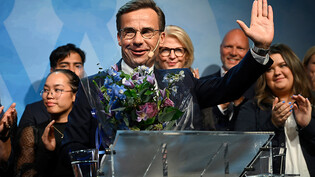 dpatopbilder - Der Konsverative Ulf Kristersson konnte die Parlamentswahl in Schweden am 11. September gewinnen und bekommt nun zwei Wochen Zeit, um eine Regierung zu bilden. Foto: Fredrik Sandberg/TT News Agency via AP/dpa - ACHTUNG: Nur zur…