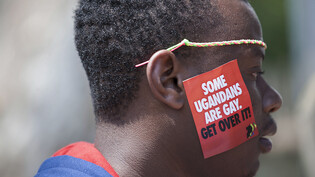 dpatopbilder - ARCHIV - Die ugandische Regierung hat ein Gesetz verabschiedet, das Gefängnisstrafen von bis zu zehn Jahren für Straftaten im Zusammenhang mit gleichgeschlechtlichen Beziehungen vorsieht. Foto: Rebecca Vassie/AP/dpa