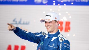 Der Deutsche Maximilian Günther feiert in Jakarta seinen vierten Rennsieg in der Formel E