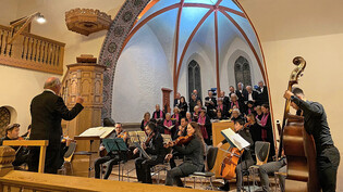Orchester und Chor in St. Johann.