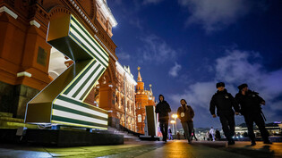 Im Stadtzentrum vom Moskau: Das «Z» und andere Kriegssymbole sind in Russland mittlerweile allgegenwärtig.