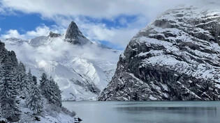 Das schönste Leserbild des Monats November: Der Zervreila in Vals im Wintermantel.