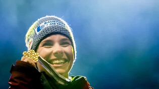 Nicole Schmidhofer war 2017 in St. Moritz Super-G-Weltmeisterin