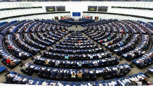 ARCHIV - Das EU-Parlament in Straßburg hat für das sogenannte Medienfreiheitsgesetz gestimmt.(Archivbild) Foto: Philipp von Ditfurth/dpa