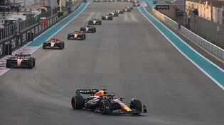 Max Verstappen fährt auch in Abu Dhabi der Konkurrenz davon