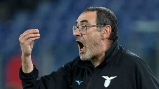 Maurizio Sarri bit sein Traineramt bei Lazio Rom ab