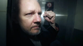 ARCHIV - WikiLeaks-Gründer Julian Assange wird aus dem Gerichtssaal geführt. Foto: Matt Dunham/AP/dpa