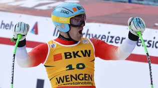 Jubel: Wie in der vergangenen Saison in Wengen will sich Stefan Rogentin auch in diesem Weltcupjahr freuen.