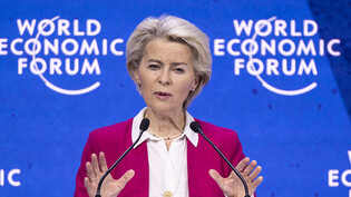 EU-Kommissionspräsidentin Ursula von der Leyen hat am Dienstag am Weltwirtschaftsforum in Davos zu einer umfassenden Hilfe für den Wiederaufbau der Ukraine aufgerufen.