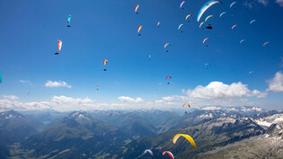Hoch hinaus: Die Schweizer Meisterschaft im Paragliding verspricht dieses Jahr anspruchsvolles Flugwetter.