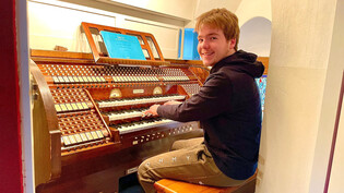 Begnadeter Organist: Gian Andrea Caratsch möchte später einmal ein Orgelstudium absolvieren.