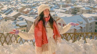 Spitzenreiter: 30'000 Likes erhält Ruxin Li für ihr Foto von Glarus im Schnee.