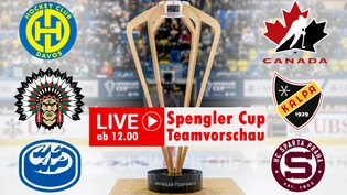 Spannender Kampf um die Trophäe: Davos, Frölunda, Ambri-Piotta, Kanada, Kalpa Kuopio und Sparta Prag sind die klingenden Namen am diesjährigen Spengler Cup.