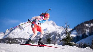 Fokussiert: Elisa Gasparin ist im Dezember unterwegs beim Weltcup im österreichischen Hochfilzen.