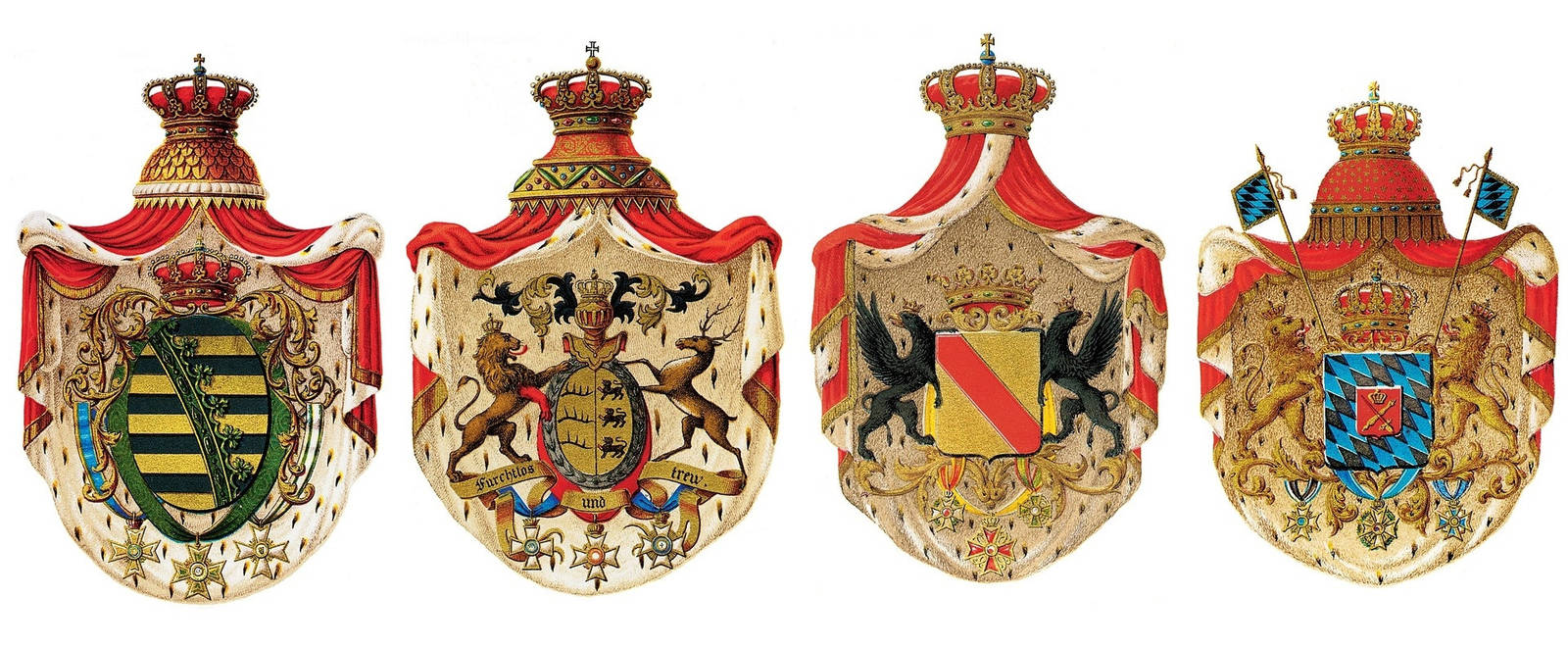 Wappen im Mittelalter waren oft sehr detailreich und prunkvoll.